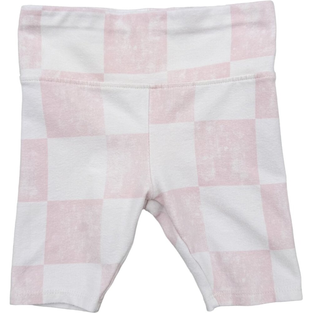 Grayson Mini Pink Check Bike Shorts Baby Girl 2T